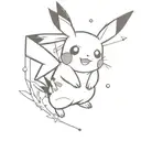 Pikachu tattoo design idea