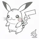Pikachu tattoo design idea