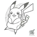 Pikachu tattoo design idea