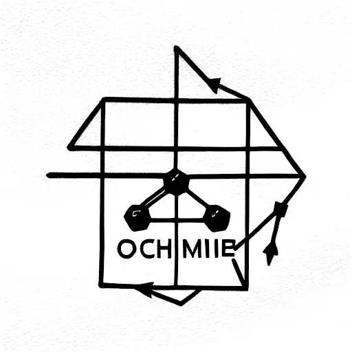 feminine chemical structure oxytocin with names Cooper and Finn tattoo design idea