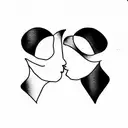 feminine hormone oxytocin with names Cooper and Finn tattoo design idea