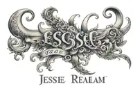 Jesse name tattoo design idea