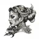 chola tattoo design idea