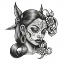 chola tattoo design idea