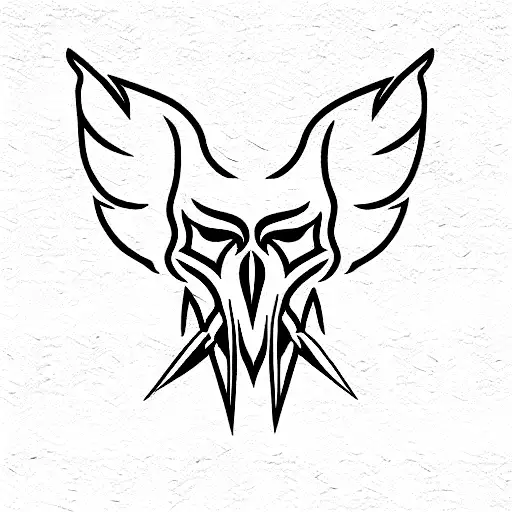 eagle skull norse protector tattoo design idea