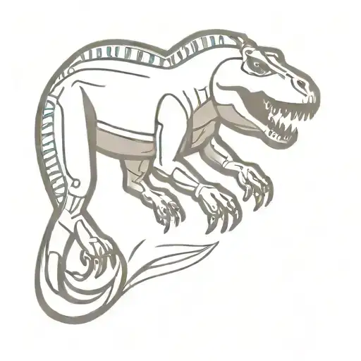 paramedic trex tattoo design idea