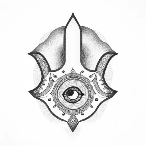 Hamsa Symbol tattoo design idea
