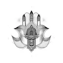 Hamsa Symbol tattoo design idea