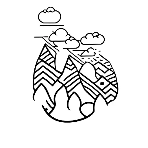 shadow of 3 people walking together  tattoo design idea