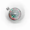 roulette wheel, black jack table, horse racing, all thing gambling tattoo design idea