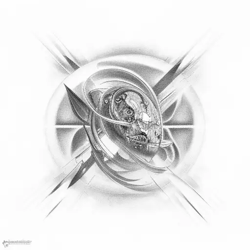 Quantum mechanics tattoo design idea
