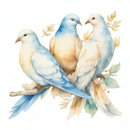 make three doves tattoo  tattoo design idea
