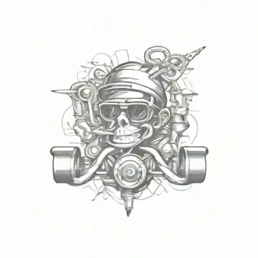 grease monkey tattoo design idea