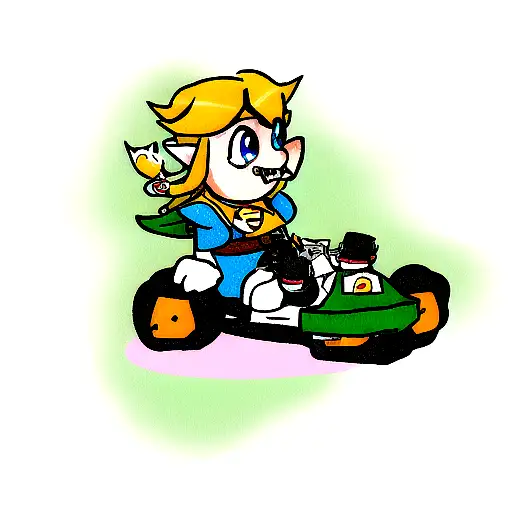zelda mario kart star wars tattoo design idea