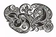 Traditional Maori tattoo involes the word Ivy tattoo design idea
