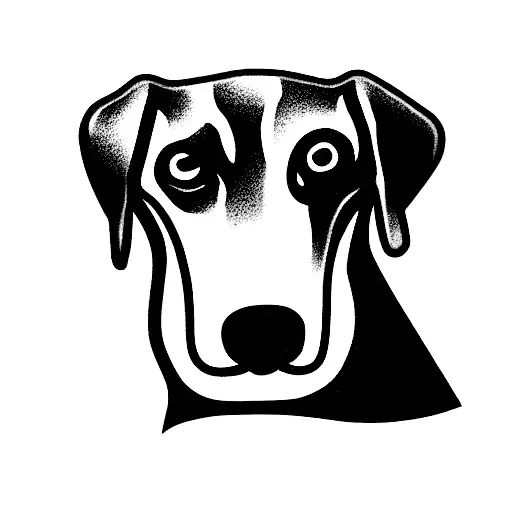 sausage dog thug  tattoo design idea