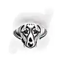 sausage dog thug tattoo design idea