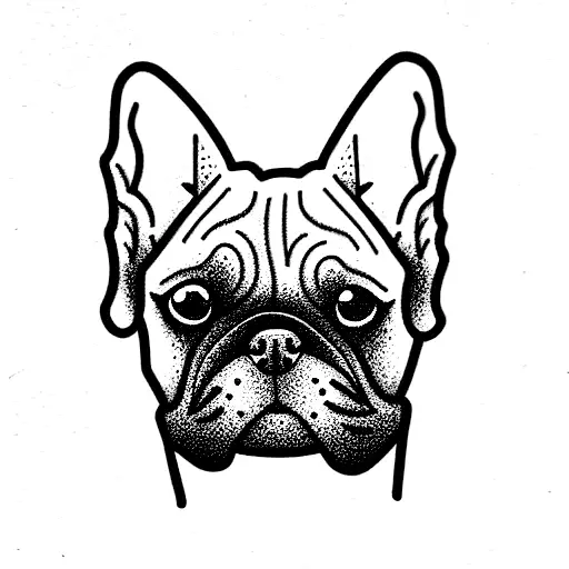 dog named merlin tattoo design idea