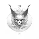 initials  tattoo design idea