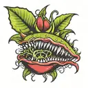 Venus fly trap tattoo design idea