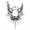 snoopy  tattoo design idea