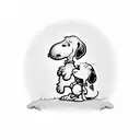 snoopy  tattoo design idea