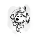 snoopy  tattoo design idea