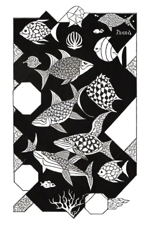 sea life tattoo design idea