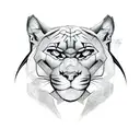 Panther tattoo design idea