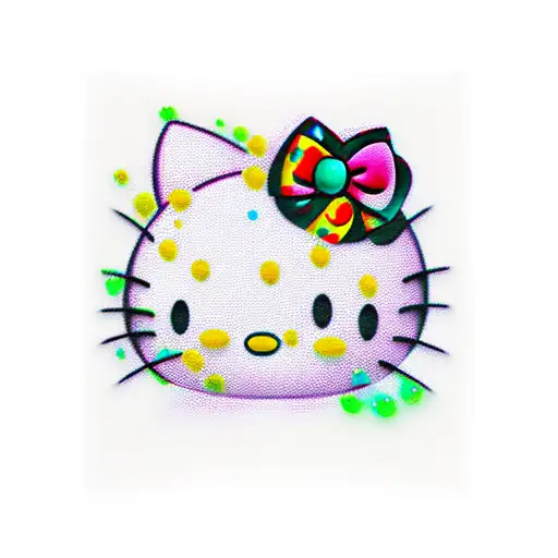 Hello Kitty tattoo design idea
