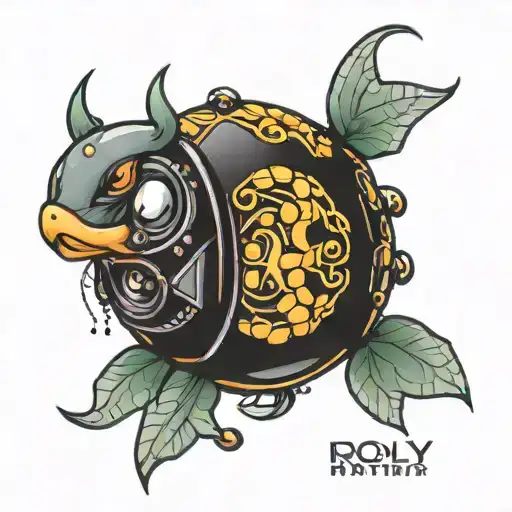 roly poly matrix tattoo design idea
