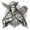 saint thomas aquinas tattoo design idea