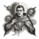 saint thomas aquinas tattoo design idea