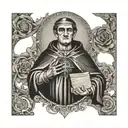 saint thomas aquinas tattoo design idea