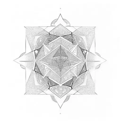 Diamond tattoo design idea