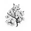 Cherry Blossom tattoo design idea