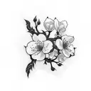 Cherry Blossom tattoo design idea