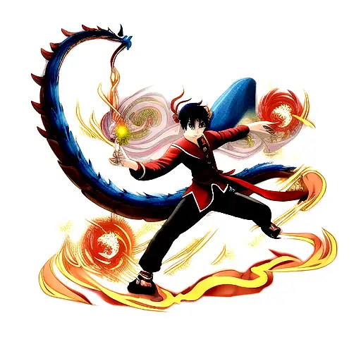 dragón chino tattoo design idea