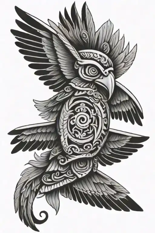 thunderbird totem pole tattoo design idea