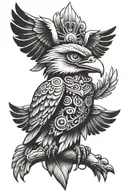 thunderbird totem pole tattoo design idea