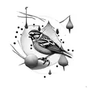 Sparrow tattoo design idea