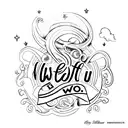 "With God Nothing is impossible" tattoo design idea