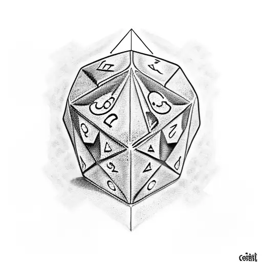 Cesar throwing a pair of dice with 'Alea iacta est' written on his helmet tattoo design idea