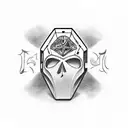 Cesar throwing a pair of dice with 'Alea iacta est' written on his helmet tattoo design idea