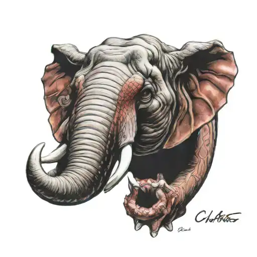Birmingham alabama crimson tide big al tattoo design idea