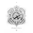 Roman numerals august 12, 1988 - december 17, 2019 tattoo design idea