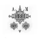 Roman numerals august 12, 1988 - december 17, 2019 tattoo design idea