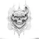 graveyard tattoo design idea