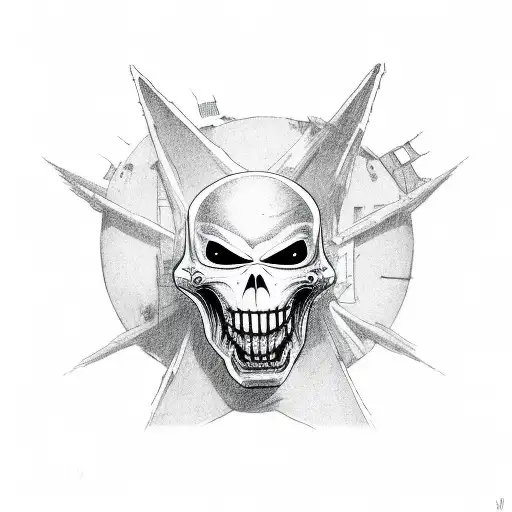 ghost with sign that says 'boo' tattoo design idea