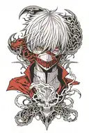 ken kaneki tokyo ghoul tattoo design idea